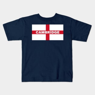 Cambridge City in English Flag Kids T-Shirt